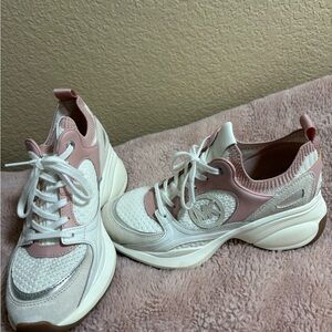Michael Kors Pink and White Women's Sneakers